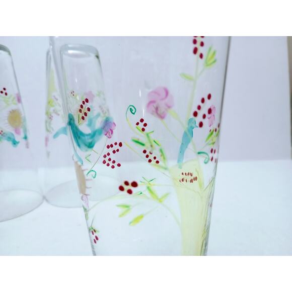 Roost San Francisco Etched Bird On Nest Set Of 4 Tumblers B - Picture 6 of 6